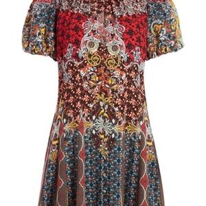 Alice + Olivia Multi-Color Printed Mini Dress